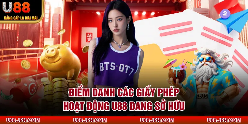 Điểm danh các giấy phép hoạt động U88 đang sở hữu