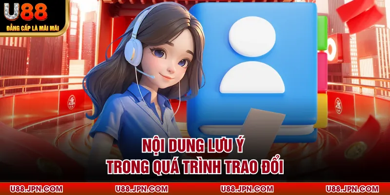 Nội dung lưu ý trong quá trình trao đổi